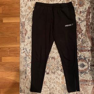 Gymshark black tapered sweatpants